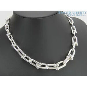 Tiffany Co Graduated Link Necklace Sterling Silver Choker Pendant
